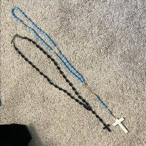 Lot of 2 Rosary Necklaces